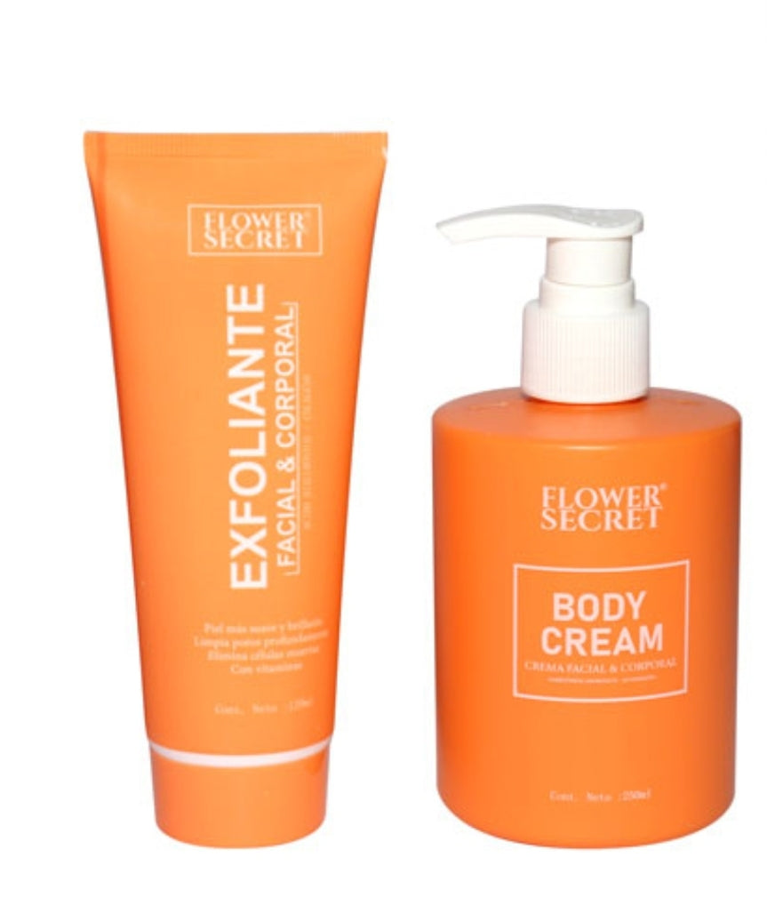 PACK LOCION CORPORAL 250ML + EXFOLIANTE 120ML NARANJA